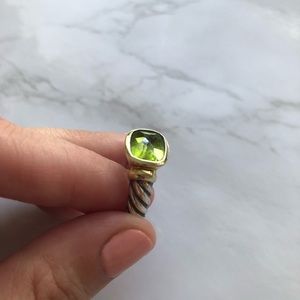 David Yurman Peridot Noblesse Ring